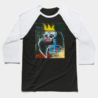 SKULL WITH CROWN Baseball T-Shirt